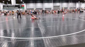 80 lbs Quarterfinal - **Patrick McManus-Cruz, Parkersburg Cougars vs Liam **Crousillac, Gulf Coast Wrestling