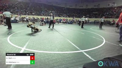 58 lbs Round Of 32 - Krisalynn Solt, Sperry Wrestling Club vs Renzie Gibilisco, Midwest City Bombers