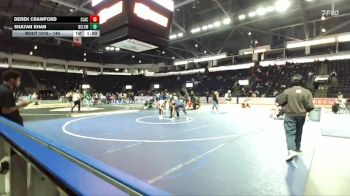 144 lbs Cons. Round 3 - Shayan Khan, Bellevue vs Derek Crawford, Clackamas