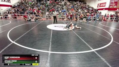 126 lbs Champ. Round 2 - Kort Sorenson, Cody vs Ethan Crow, Thermopolis