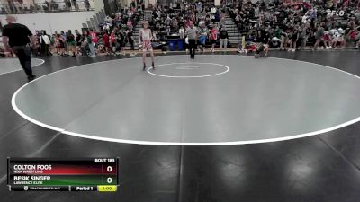 90 lbs Cons. Round 1 - Colton Foos, Nixa Wrestling vs Besik Singer, Lawrence Elite