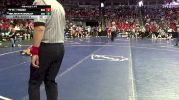 1A-106 lbs Cons. Round 2 - Rylan Hoksbergen, Boyden-Hull/Rock Valley vs Wyatt Hieber, MVAOCOU