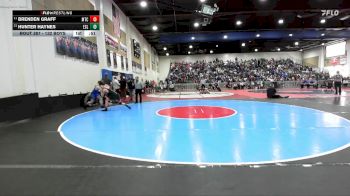 132 Boys Cons. Round 2 - Brenden Graff, Mt Carmel vs Hunter Haynes, Eastlake