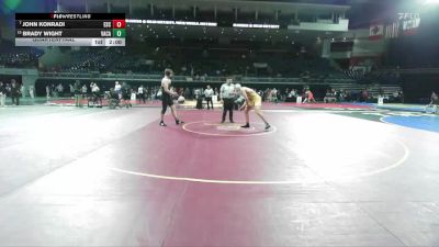 190 lbs Quarterfinal - John Konradi, Escalon vs Brady Wight, Vacaville