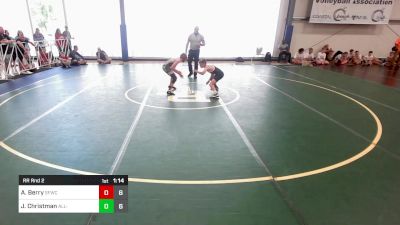 85 lbs Rr Rnd 2 - Aiden Berry, Forge MS vs John Reed Christman, All-American Wrestling Club