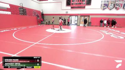 95 lbs Round 2 - Steven Mann, Anacortes Hawkeyes Wrestling Club vs Anthony Ortiz, Victory Wrestling-Central WA