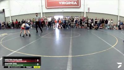 77 lbs Cons. Round 4 - Westen Ragland, Franklin County Wrestling Club vs Easton Dail, Smithfield Youth Wrestling