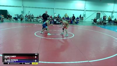 125 lbs Round 2 (8 Team) - Adam Carey, Iowa vs Blake Patrick, New York Blue