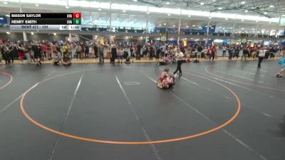 120 lbs Cons. Round 2 - Henry Smith, Unattached vs Mason Saylor, Unattached