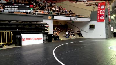 Junior Boys - 157 lbs Cons. Round 4 - Tayvion Bighom vs Hudson Graham, Frontier High School Wrestling