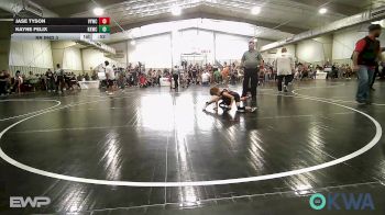 46 lbs Rr Rnd 3 - Jase Tyson, Verdigris Youth Wrestling vs Kayne Felix, Keystone Kids Wrestling Club