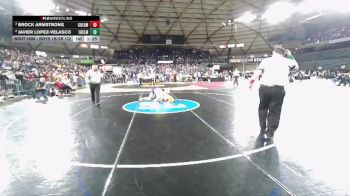 Boys 1B/2B 132 Semifinal - Javier Lopez-Velasco, Liberty Bell vs Brock Armstrong, Goldendale