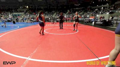 5th Place - Kenzie Church, HURRICANE WRESTLING ACADEMY vs Aiva Bernard, Woodland Wrestling Club