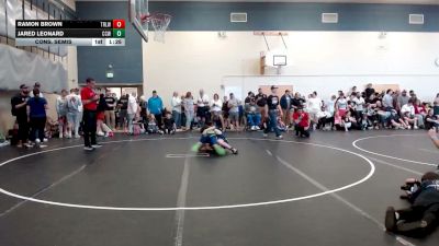 100-106 lbs Cons. Semis - Ramon Brown, Team Real Life Wrestling vs Jared Leonard, Cougar Club Wrestling