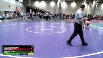 132 lbs Cons. Round 7 - Malachi Puckett, Baylor School vs Yashua Amen, Whitfield