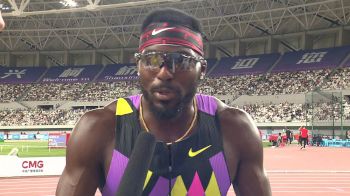 Kenneth Bednarek Talks His Season Opener in Shanghai And His Goal To Run In The 9.6s