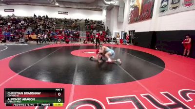 120 lbs Cons. Round 1 - Alfonso Aragon, Greeley West vs Christian Bradshaw, Central-GJ