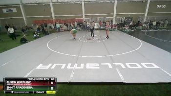 225 lbs Quarterfinal - Emmit Rivadeneira, INWTC vs Austin Wardlow, Sublime Wrestling Academy