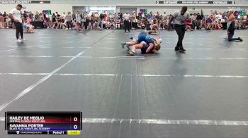 127 lbs Round 2 - Hailey De Meglio, Central Florida Weestling vs Savanna Porter, Black Flag Wrestling Academy