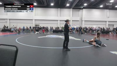 130 lbs Champ. Rd Of 32 - Iyanna Crawford, Pembroke RTC vs Arianna Garcia, Gladiator Wrestling