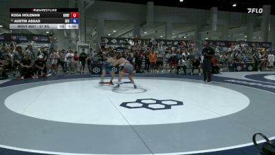 57 kg Cons. Quarters - Koda Holeman, Central Coast Regional Training Center vs Austin Assad, Seasons Freestyle Club
