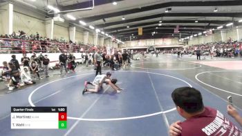 98 lbs Quarterfinal - Jerek Martinez, Alamosa vs Tyler Wahl, LV Bears WC