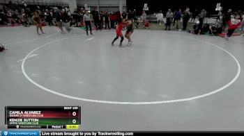 100 lbs Cons. Round 5 - Camila Alvarez, Ranger 47 Wrestling Club vs Kenzie Sutton, Amped Wrestling Club