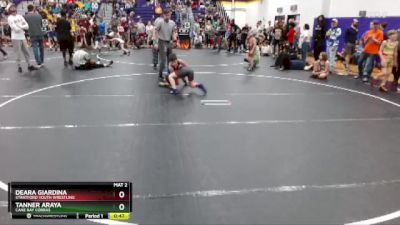 80 lbs Cons. Round 1 - DeAra Giardina, Stratford Youth Wrestling vs Tanner Araya, Cane Bay Cobras