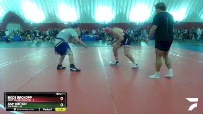 221-227 lbs Round 1 - Bode Brokopp, Iowa Grant/Highland vs Sam Kirton, Elk River