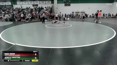 95 lbs Champ. Round 1 - Atreyu Whitten, Open Mats vs Reed Rider, Moen Wrestling Academy