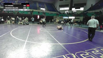 150 lbs Semifinal - Sy Strobel, West-Oak vs Brandon Sellars, Woodruff