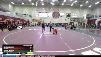 145 lbs Quarterfinal - Elena Evans, Owyhee vs Mia Furman, Rocky Mountain