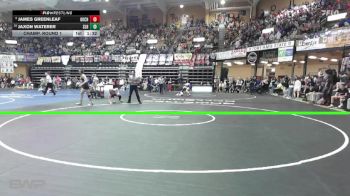 132 lbs Champ. Round 1 - Jaxon Waterer, Silver Lake HS vs James Greenleaf, Greensburg-Kiowa County HS