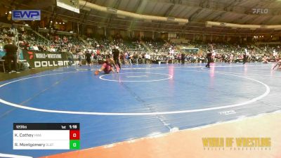 120 lbs Semifinal - Ki'Morah Cathey, HURRICANE WRESTLING ACADEMY vs Reese Montgomery, Dueling Bandits