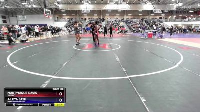 131 lbs Champ. Round 2 - Martynique Davis, Valiant vs Aileya Sath, Baker University