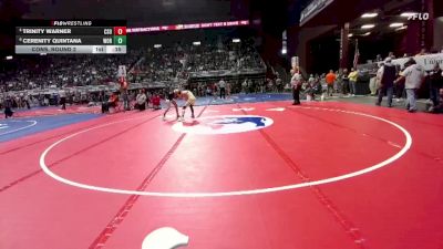 100 lbs Cons. Round 2 - Cerenity Quintana, Worland vs Trinity Warner, Cheyenne South