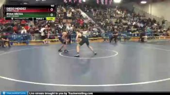 160 lbs Cons. Round 3 - Diego Mendez, Spring Valley vs Ryan Hrcka, Slam! Nevada