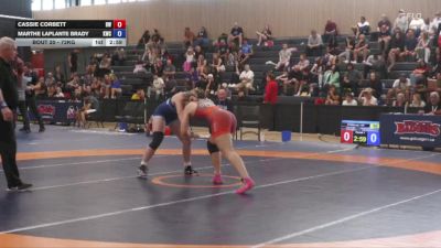 72kg Round 1 - Cassie Corbett, Brock WC vs Marthe Laplante Brady, Kingston Wrestling Club