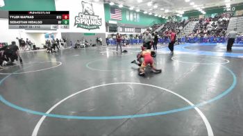 113 lbs Champ. Round 1 - Tyler Mafnas, Mt Carmel vs Sebastian Hidalgo, West Valley