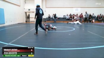 97-106 lbs Round 1 - Ryan Doucette, Talons Wrestling Club vs Bradley Patino, Grantsville Wrestling Club