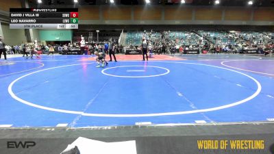 52 lbs 5th Place - David J Villa III, Southwest Stallions WC vs Leo Navarro, Legacy Elite Wrestling Club
