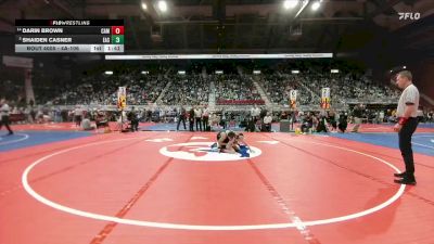 4A-106 lbs Champ. Round 1 - Shaiden Casner, Cheyenne East vs Darin Brown, Campbell County