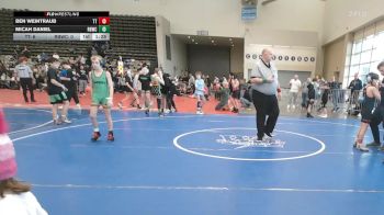 77 lbs Rr Rnd 2 - Ben Weintraub, Team Tugman - MSC vs Micah Daniel, Rabbit Wrestling Club - MSC