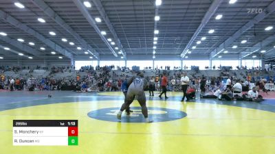 285 lbs Quarterfinal - Stephan Monchery, NY vs Rasheen Duncan, MD