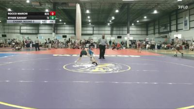 60 lbs Champ. Round 2 - Rocco Marchi, NC Legend Training Center vs Ryker Savant, Chesapeake