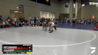 138 lbs Quarters & 3rd Wb (32 Team) - Matt Spignardo, Team Palmetto State vs Ryan Rogers, AAWA/Spec Ops