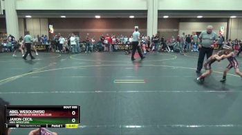 47 lbs Round 3 - Jaxon Cecil, ARES Wrestling vs Abel Wesolowski, Grappling House Wrestling Club