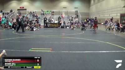 78 lbs Semis & 1st Wrestleback (8 Team) - Ryder Gill, Team Illinois vs Kayden Barnes, Ares Red