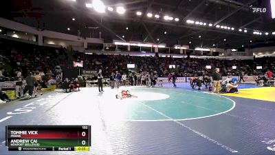 132 lbs Cons. Round 4 - Andrew Cai, Newport (Bellevue) vs Tommie Vick, Prairie