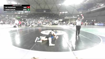 Boys 3A 157 lbs Champ. Round 2 - James Sahlin, Auburn Mountainview vs Bo Thompson, University